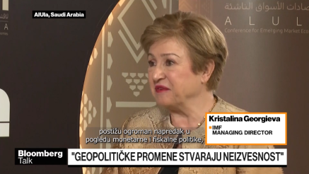 Georgieva: Slabiji dolar pozitivan za tržišta u razvoju
