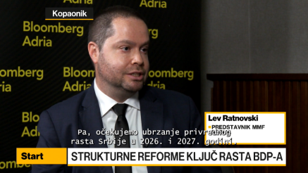 Ratnovski: Strukturne reforme najvažniji faktor za dalji rast BDP-a