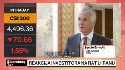 Izvršni direktor UBS-a: Cijene energenata će vjerovatno ostati visoke