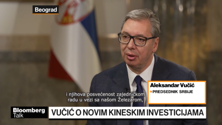 Vučić za Bloomberg o položaju Srbije između EU, Amerike i Kine