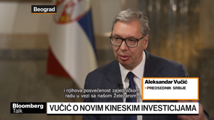Vučić za Bloomberg o poziciji Srbije između EU, Amerike i Kine
