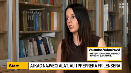 Vukmirović: Posao za frilensere ne nestaje zbog AI-a, on pretežno menja oblik