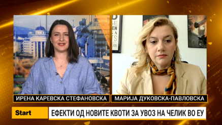Дуковска-Павловска: Челичната индустрија под притисок од новите квоти на ЕУ