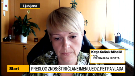 Sušnik Mihelič: Vračamo se čas, ko področja krepitve integritete niso bila uvedena