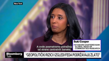 Standard Chartered: Cijena zlata mogla bi dosegnuti 5000 dolara po unci