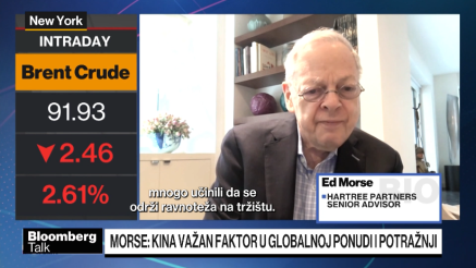 Morse: Pad potražnje za naftom u Kini ublažava posljedice sankcija Iranu