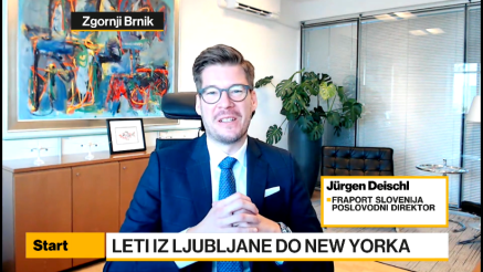 Deischl: Povezava Ljubljane z New Yorkom tudi rezultat konkurenčnosti letališča
