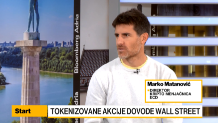 Matanović: Dnevni promet tokenzovanih akcija i do nekoliko desetina hiljada evra