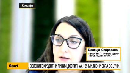 Спировска: Раст на зеленото кредитирање на компаниите, учеството достигна 11,7%