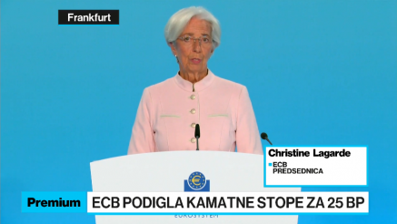 Lagarde: Povećanje kamate kao odgovor na otpornu inflaciju