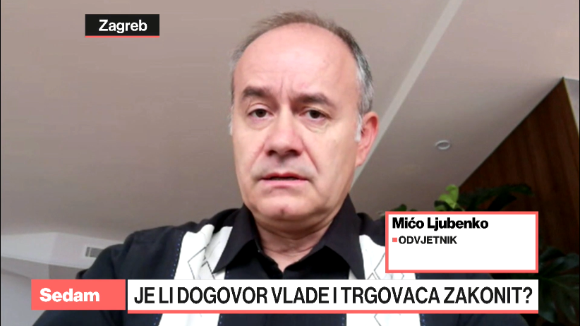 Ljubenko: Zakon ne definira dogovor vlade i trgovaca