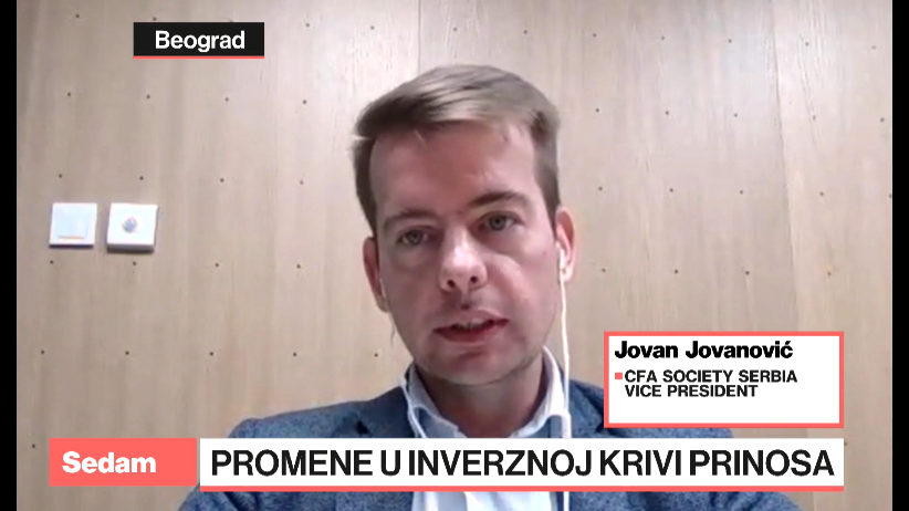 Jovanović: Verovatnije smanjenje inverzije krive prinosa