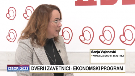 Sanja Vujanović o ekonomskom programu koalicije Dveri i Zavetnici