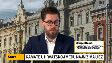 Delač: Pad kamatnih stopa u Hrvatskoj tek 2025.