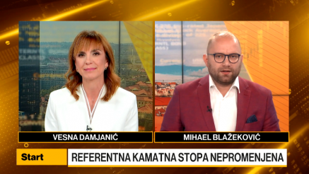 Blažeković: NBS oprezna, rizici globalni, referentna kamata nepromenjena