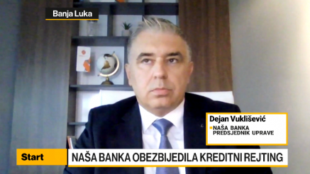 Vuklišević: Naša banka je prva domaća banka sa kreditnim rejtingom S&P