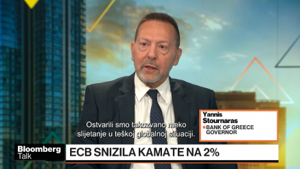 Stournaras: Smanjenje kamata više nije na dnevnom redu