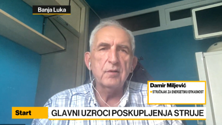 Miljević: Poskupljenje struje neminovno, ali i stimulans za povećanje energetske efikasnosti
