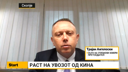 Ангелоски: Рекордниот увоз на кинески производи е очекуван