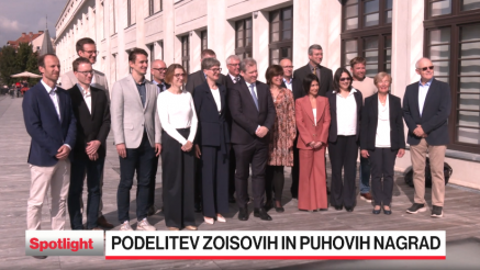 Puhove in Zoisove nagrade raziskovalcem spodbuda razvoju gospodarstva