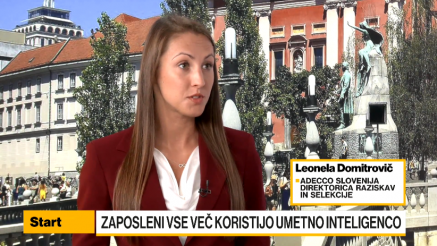 Domitrovič: V Sloveniji večje zaupanje zaposlenih v umetno inteligenco kot globalno