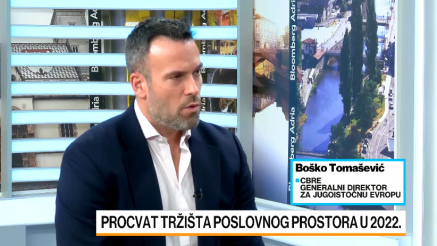 Tomašević: Procvat na tržištu poslovnog prostora zbog dolaska brojnih stranih kompanija