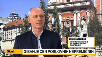 Blatnik: Rast cen poslovnih nepremičnin nižja od stanovanjskih, saj se ne kupuje s čustvi